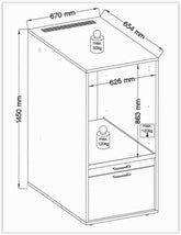Wastoren WSCS1462 (Set bestaat uit 3 colli)